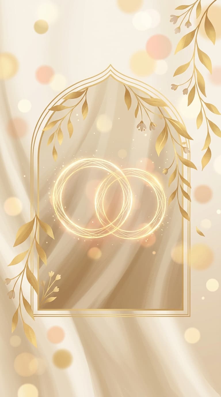 Plan360 Digital Muslim Walima Invitation on Mobile